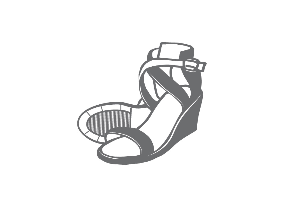 Ilustracija letnje cipele